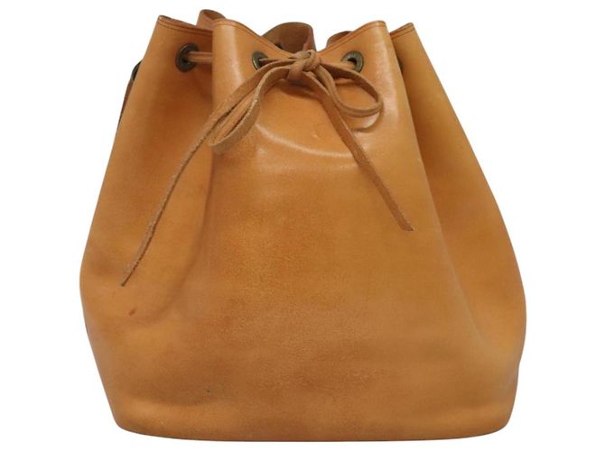 Noe LOUIS VUITTON Borsa a Spalla Petit Noé in Pelle Nomad Beige M85003 LV Auth KD147 - vista 13