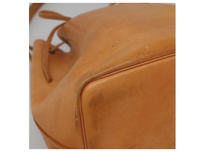Noe LOUIS VUITTON Borsa a Spalla Petit Noé in Pelle Nomad Beige M85003 LV Auth KD147 - vista 15