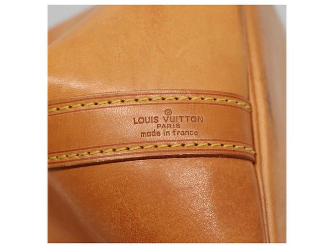 Noe LOUIS VUITTON Borsa a Spalla Petit Noé in Pelle Nomad Beige M85003 LV Auth KD147 - vista 17