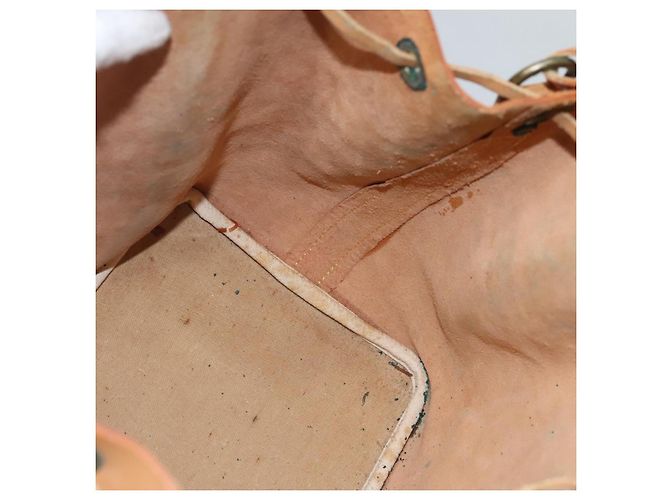 Noe LOUIS VUITTON Borsa a Spalla Petit Noé in Pelle Nomad Beige M85003 LV Auth KD147 - vista 19