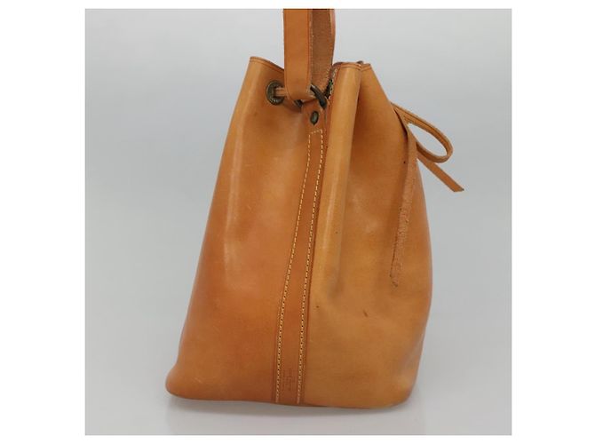 Noe LOUIS VUITTON Borsa a Spalla Petit Noé in Pelle Nomad Beige M85003 LV Auth KD147 - vista 3