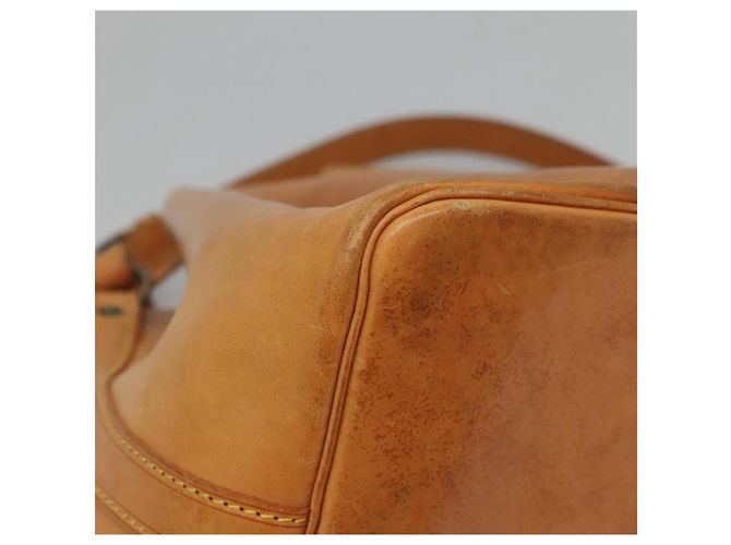 Noe LOUIS VUITTON Borsa a Spalla Petit Noé in Pelle Nomad Beige M85003 LV Auth KD147 - vista 9