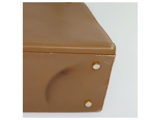 Borsa a Spalla Gancini in Pelle Beige Oro Salvatore Ferragamo Auth EC442 D'oro - vista 11