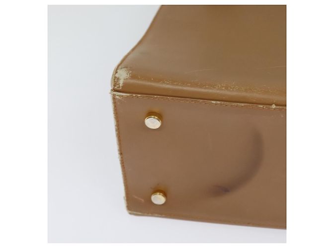 Borsa a Spalla Gancini in Pelle Beige Oro Salvatore Ferragamo Auth EC442 D'oro - vista 12