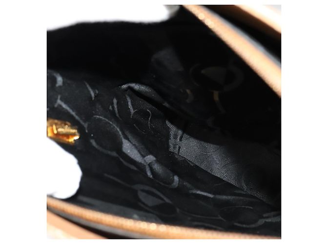 Borsa a Spalla Gancini in Pelle Beige Oro Salvatore Ferragamo Auth EC442 D'oro - vista 17