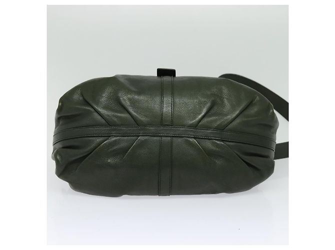 Bulgari Borsa a mano BVLGARI in pelle 2 vie verde Auth 113313 - vista 11