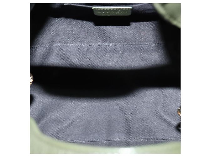Bulgari Borsa a mano BVLGARI in pelle 2 vie verde Auth 113313 - vista 19