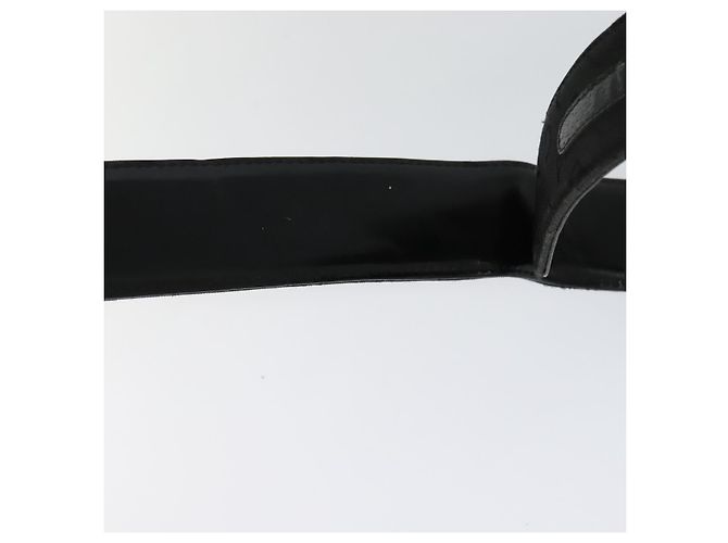 Bulgari Cintura BVLGARI in tela e pelle 33,5""-35,4"" nera Auth ar13234 Nero - vista 10