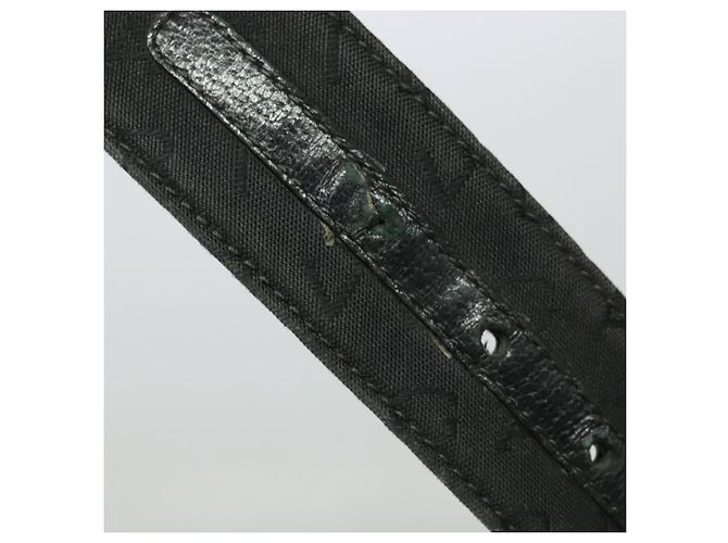 Bulgari Cintura BVLGARI in tela e pelle 33,5""-35,4"" nera Auth ar13234 Nero - vista 15