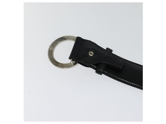 Bulgari Cintura BVLGARI in tela e pelle 33,5""-35,4"" nera Auth ar13234 Nero - vista 8