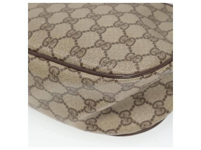 Borsa a spalla GUCCI GG Supreme Web Sherry Line PVC Beige Rosso 89 02 032 Auth BA465 - vista 12