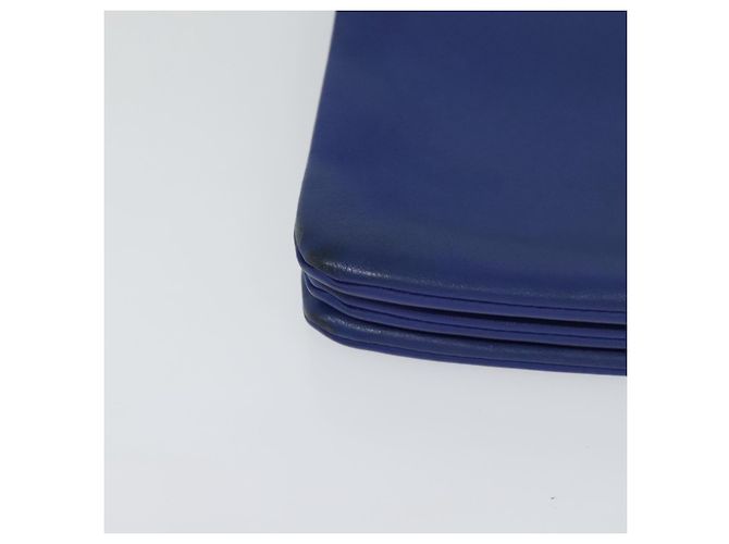 Céline Borsa a spalla Trio in pelle blu e oro Auth mr1142 D'oro - vista 10