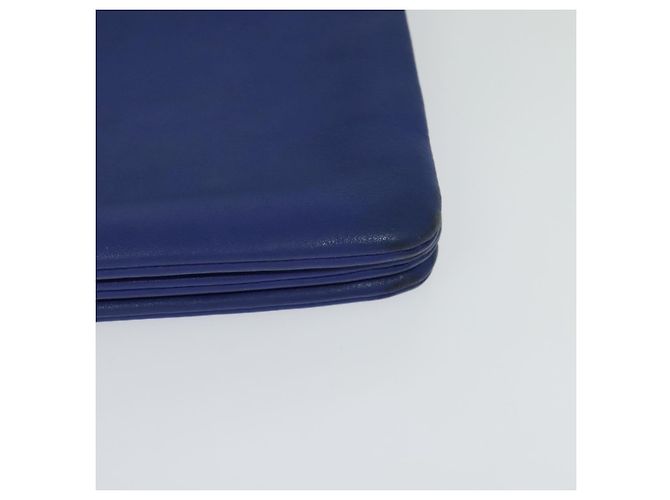 Céline Borsa a spalla Trio in pelle blu e oro Auth mr1142 D'oro - vista 11