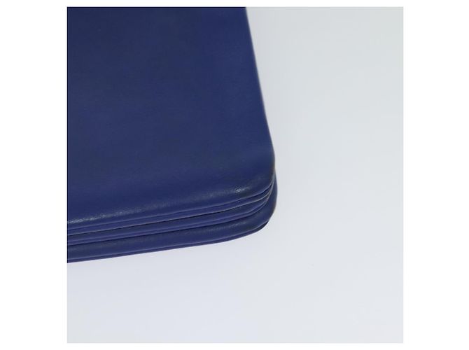Céline Borsa a spalla Trio in pelle blu e oro Auth mr1142 D'oro - vista 13