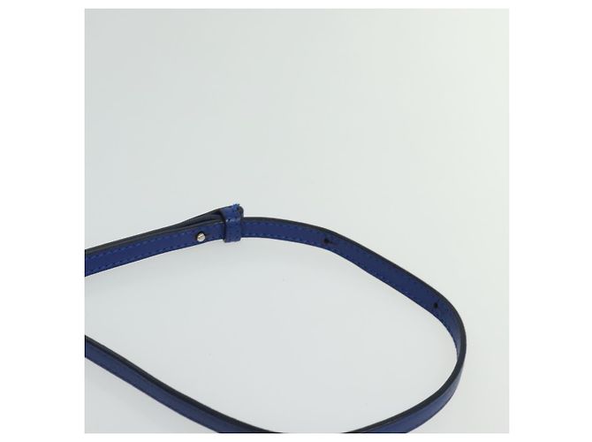 Céline Borsa a spalla Trio in pelle blu e oro Auth mr1142 D'oro - vista 8