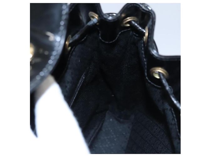 Zaino GUCCI Bamboo Pelle lucida Nera 003 2058 0030 Auth nb014 Nero - Ansicht 27