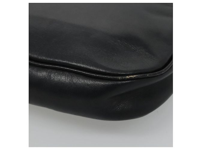 Borsa a Spalla Christian Dior in Pelle Blu Navy Oro Auth bs23532 D'oro - vista 12
