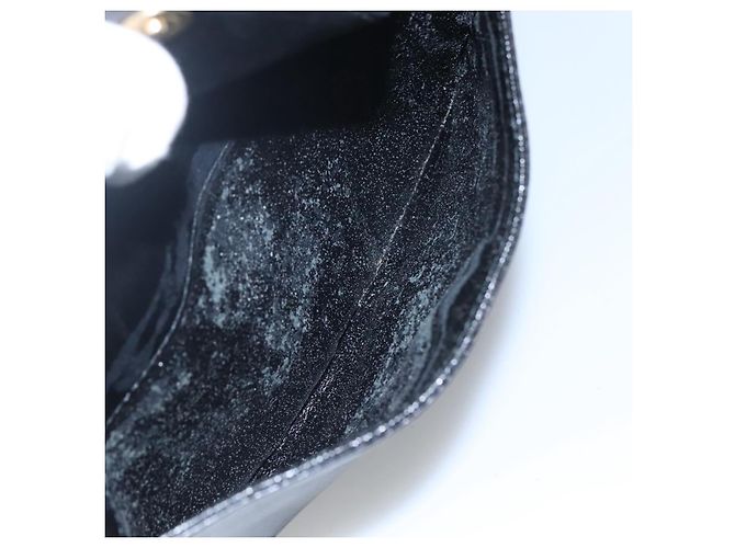 Borsa a Spalla Christian Dior in Pelle Blu Navy Oro Auth bs23532 D'oro - vista 20