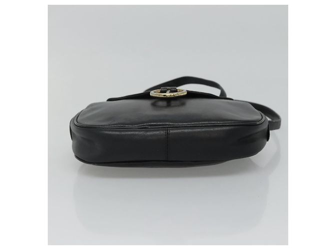Borsa a Spalla Christian Dior in Pelle Blu Navy Oro Auth bs23532 D'oro - vista 9