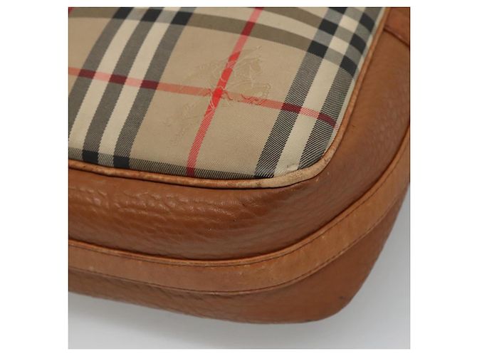 Autre Marque Borsa a spalla Burberrys Nova Check Blue Label in tela beige Auth ti2830 - vista 12
