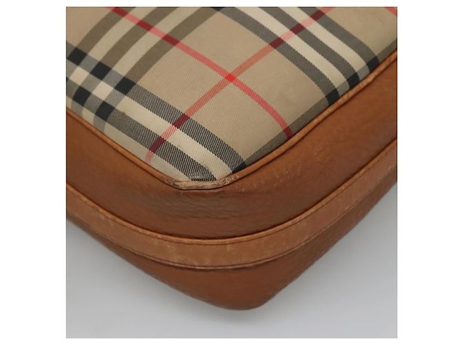 Autre Marque Borsa a spalla Burberrys Nova Check Blue Label in tela beige Auth ti2830 - vista 13