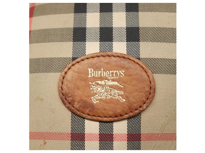 Autre Marque Borsa a spalla Burberrys Nova Check Blue Label in tela beige Auth ti2830 - vista 15