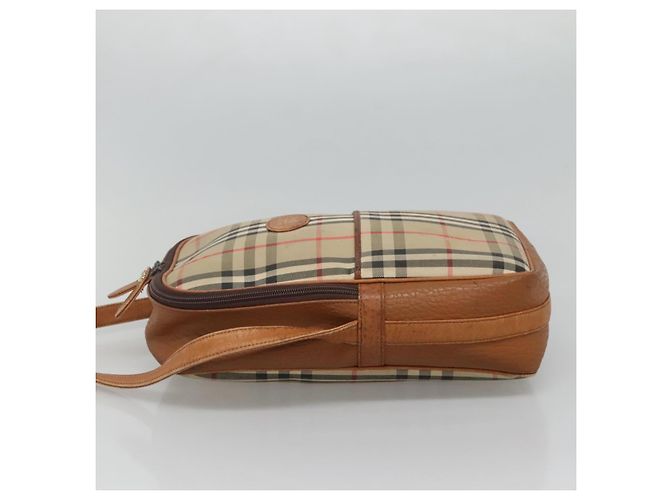 Autre Marque Borsa a spalla Burberrys Nova Check Blue Label in tela beige Auth ti2830 - vista 4