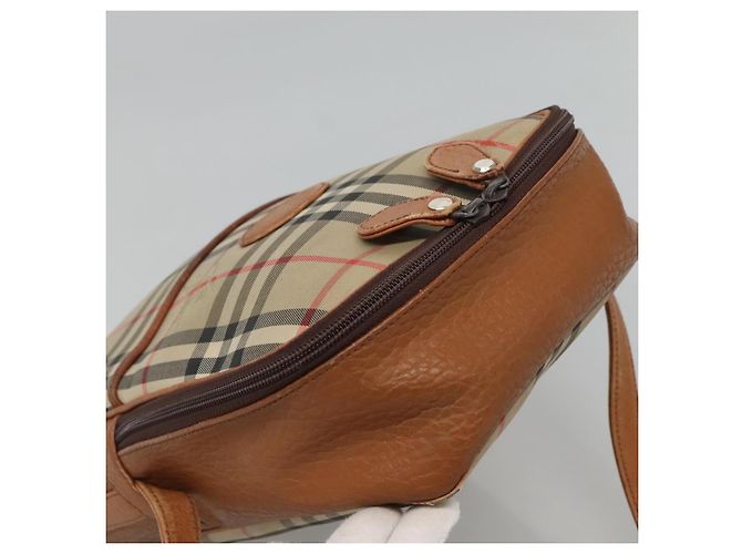 Autre Marque Borsa a spalla Burberrys Nova Check Blue Label in tela beige Auth ti2830 - vista 6