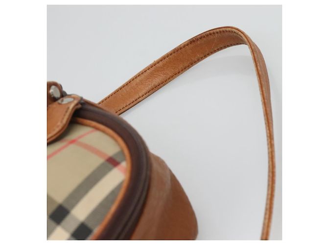 Autre Marque Borsa a spalla Burberrys Nova Check Blue Label in tela beige Auth ti2830 - vista 8