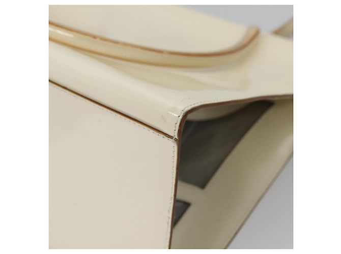 Borsa Tote Salvatore Ferragamo Smalto Bianco Argento Auth bs23225 - vista 14