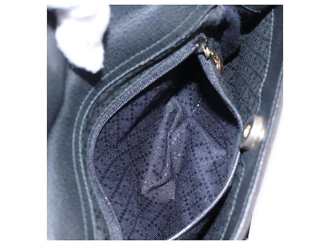 Bamboo Borsa a mano GUCCI in pelle scamosciata nera e oro 000 122 0316 Auth nb100 Nero D'oro - vista 20