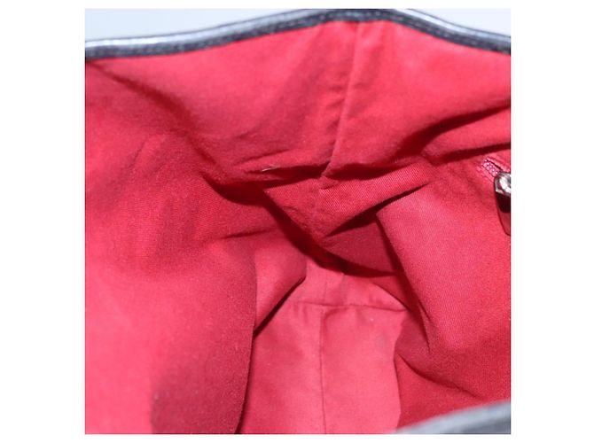 Sac à main Gancini en toile noire et argent de Salvatore Ferragamo Auth bs23065 Argenté - vue 17