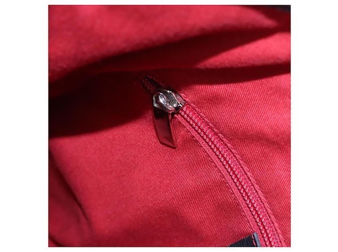 Sac à main Gancini en toile noire et argent de Salvatore Ferragamo Auth bs23065 Argenté - vue 18