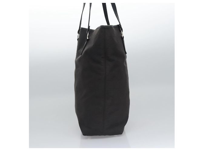 Sac à main Gancini en toile noire et argent de Salvatore Ferragamo Auth bs23065 Argenté - vue 5