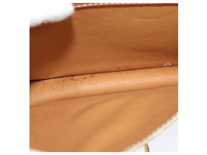 Céline Borsa a spalla in tela Macadam CELINE beige oro Auth JB008 D'oro - vista 20