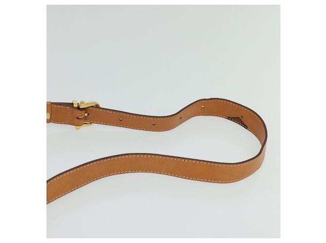 Céline Borsa a spalla in tela Macadam CELINE beige oro Auth JB008 D'oro - vista 8