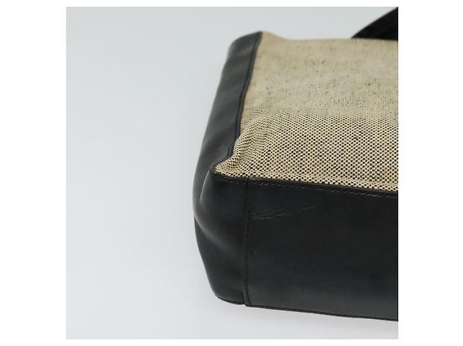 PRADA Borsa a mano in tela 2 vie beige Auth EC469 - vista 10