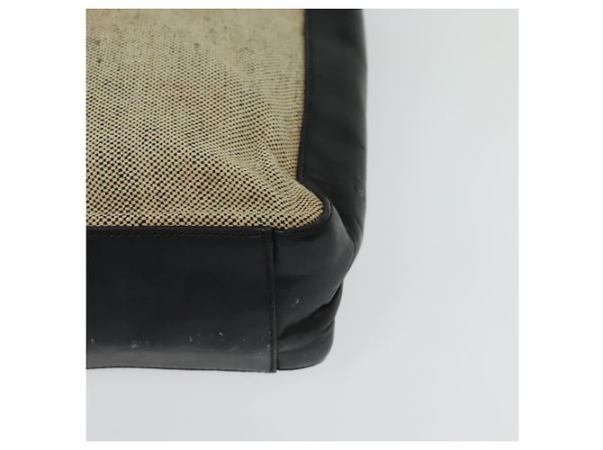PRADA Borsa a mano in tela 2 vie beige Auth EC469 - vista 11