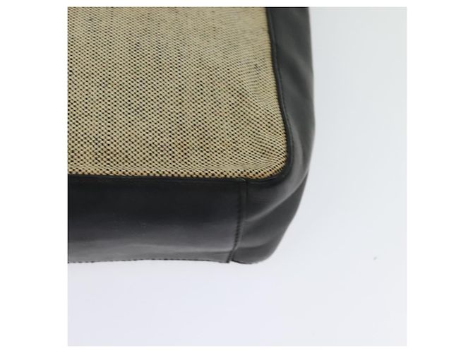 PRADA Borsa a mano in tela 2 vie beige Auth EC469 - vista 13