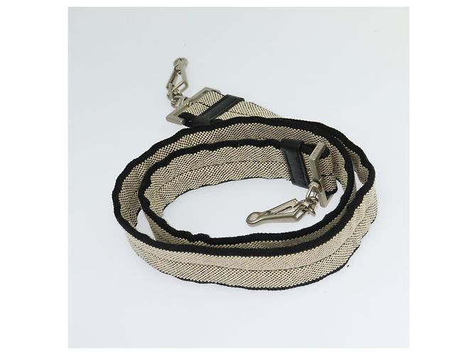 PRADA Borsa a mano in tela 2 vie beige Auth EC469 - vista 22
