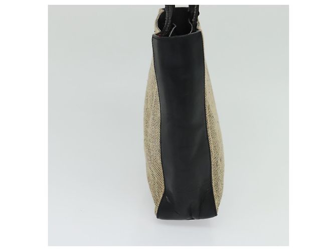 PRADA Borsa a mano in tela 2 vie beige Auth EC469 - vista 4
