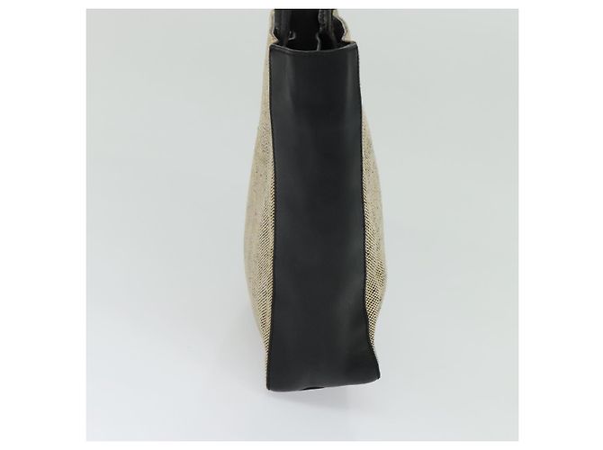 PRADA Borsa a mano in tela 2 vie beige Auth EC469 - vista 5