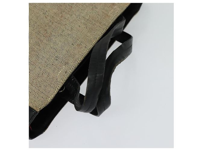PRADA Borsa a mano in tela 2 vie beige Auth EC469 - vista 7