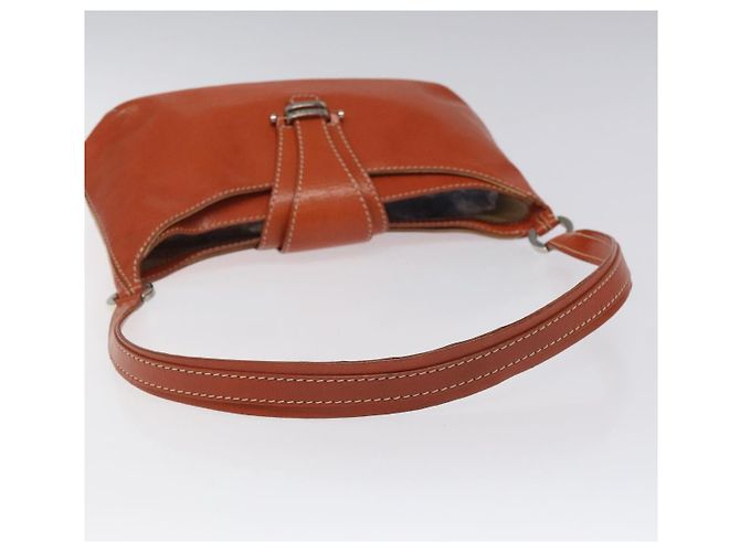 Céline Borsa a spalla in pelle arancione Auth EC246 - vista 7