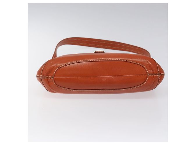 Céline Borsa a spalla in pelle arancione Auth EC246 - vista 9