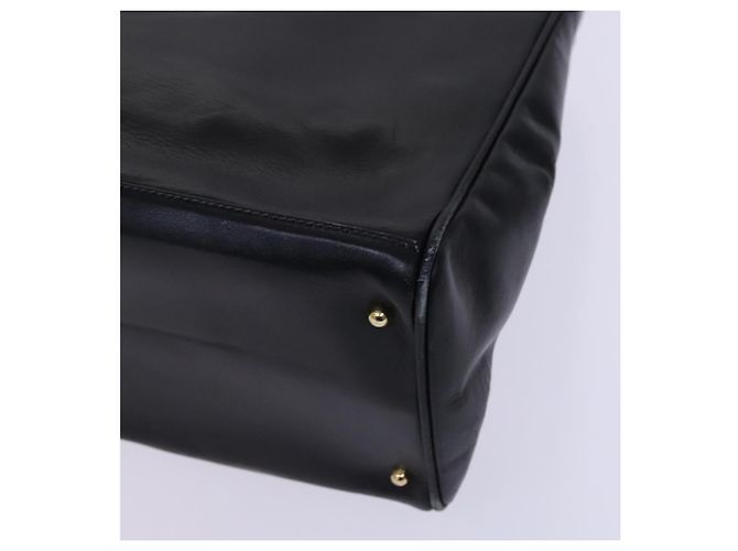 Borsa a mano in pelle Gucci Bamboo nera e oro 002 2855 0322 0 Auth fm4384 Nero D'oro - vista 12