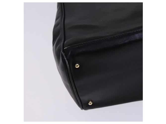 Borsa a mano in pelle Gucci Bamboo nera e oro 002 2855 0322 0 Auth fm4384 Nero D'oro - vista 13