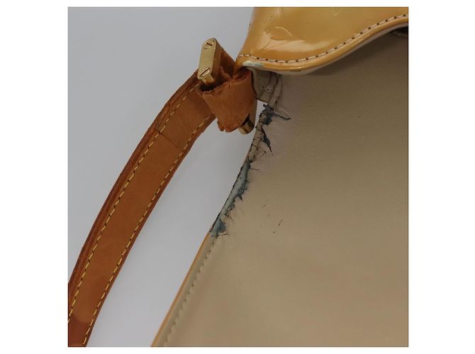 LOUIS VUITTON Borsa Thompson Street Monogram Vernis Beige M91301 LV Auth ti2814 - vista 10