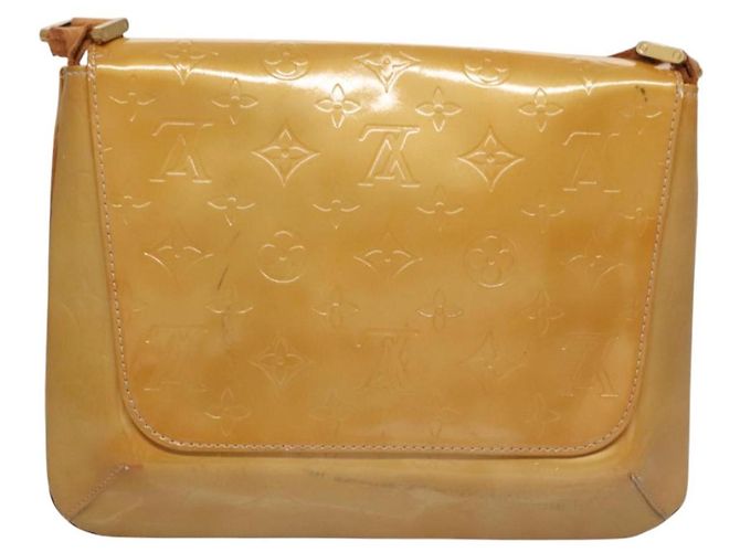 LOUIS VUITTON Borsa Thompson Street Monogram Vernis Beige M91301 LV Auth ti2814 - vista 2