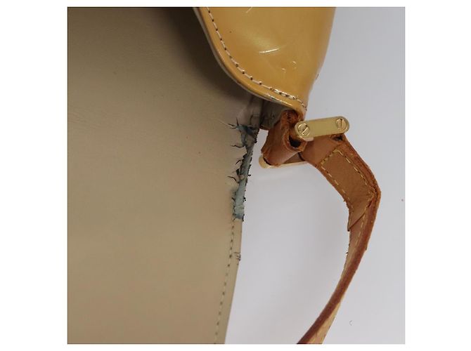 LOUIS VUITTON Borsa Thompson Street Monogram Vernis Beige M91301 LV Auth ti2814 - vista 20